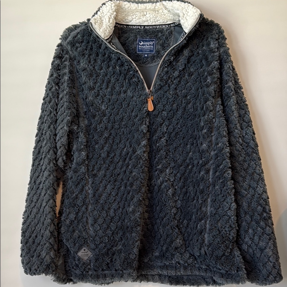 Simply Southern Fleece 1/4 Zip Pullover -Women’s Medium